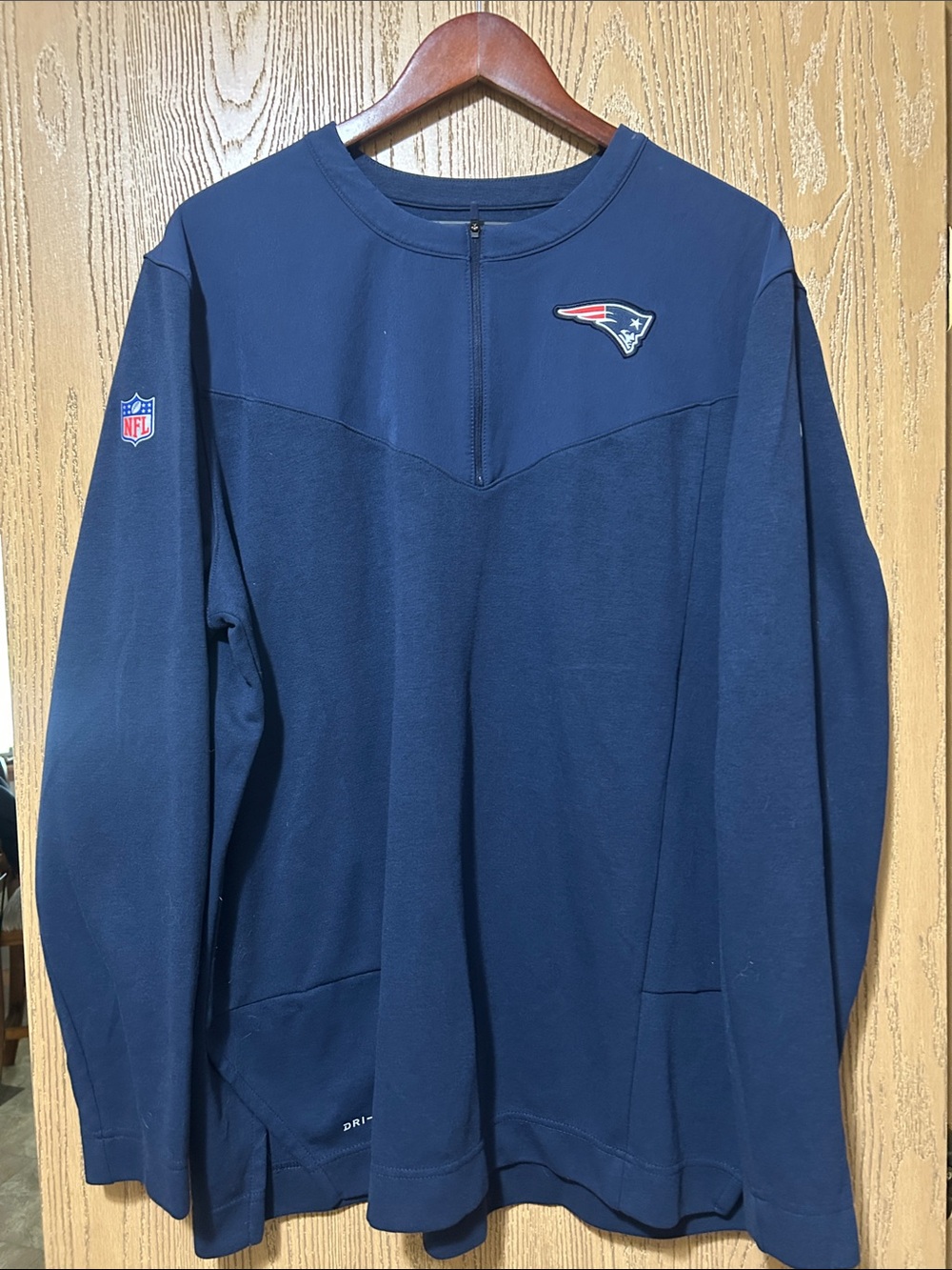 Nike New England Patriots Navy Pullover with NFL Patch